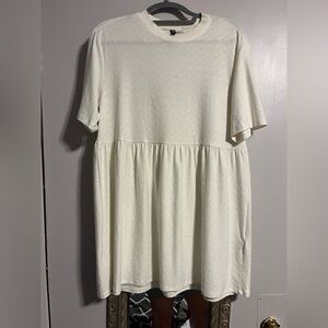 H&M Cream Textured Dress